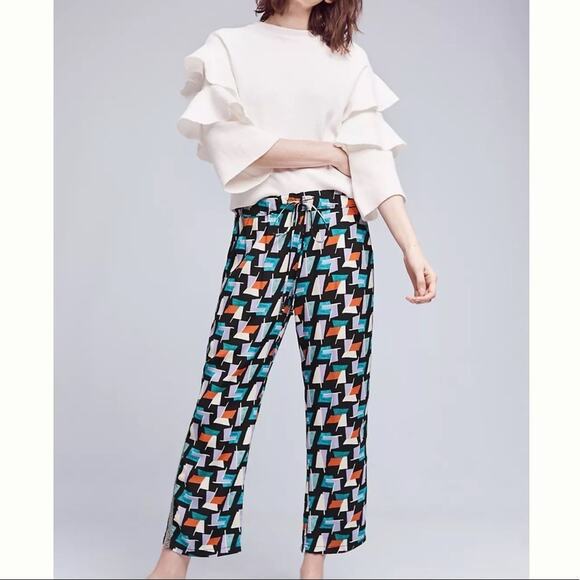 Anthropologie Pants - Hei Hei Anthropologie geometric print ankle pants size XS